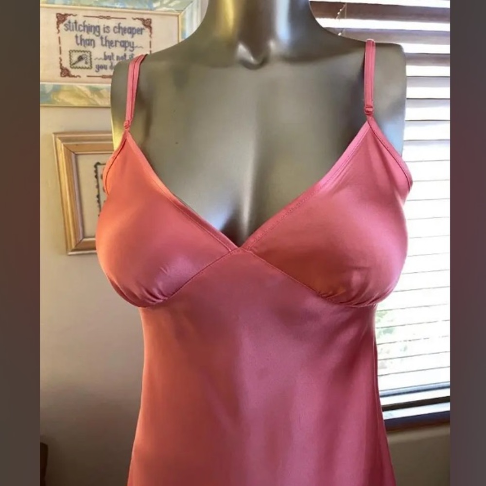 Vintage Y2K 100% Silk Slip Dress Backless Silk Dress Satin Slip Dress Tie Back S - Picture 11 of 12